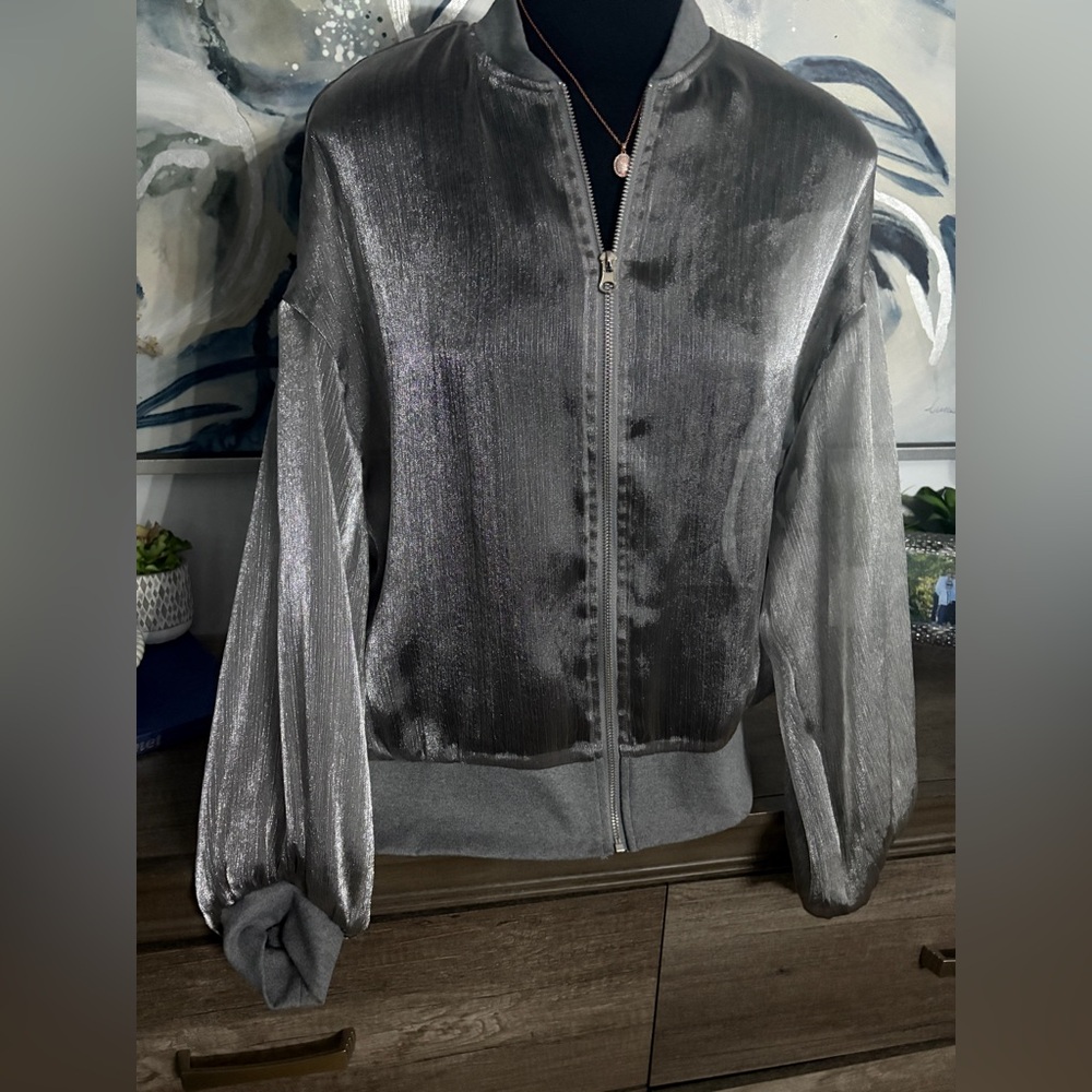 Silver Women's Jacket - Sheer